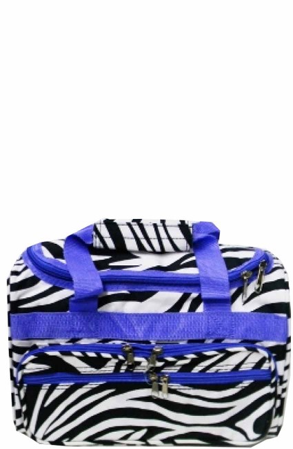 Printed Duffle bag-T13ZEB/PURPLE